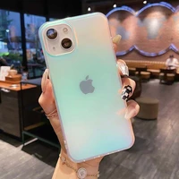 luxury matte laser aurora phone case for iphone 1313 pro13 pro max smartphone hybrid ammor shockproof cover for iphone 13 case