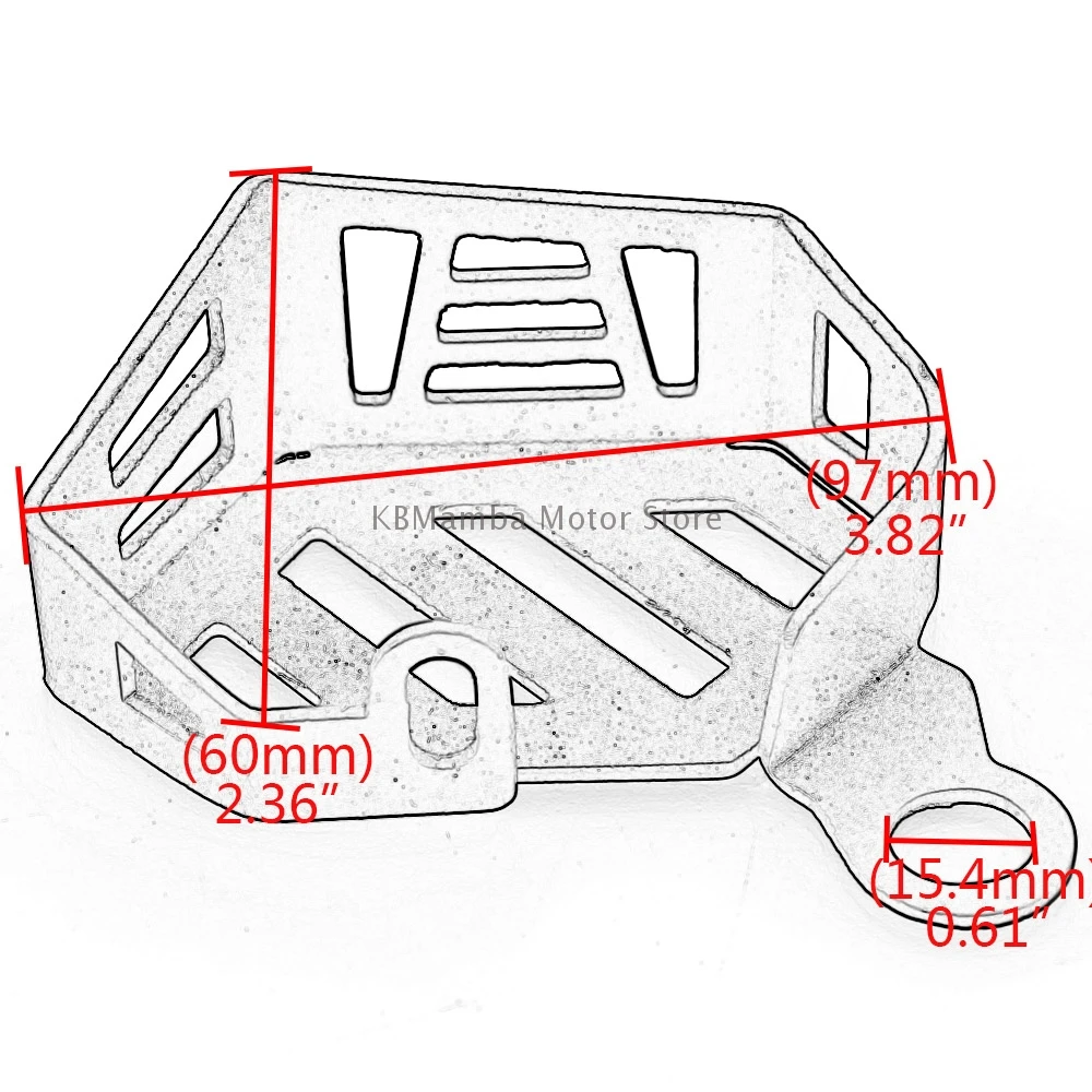 

Motorcycle Black Front Brake Pump Fluid Tank Reservoir Guard Protector Cover Oil Cup For BMW R1200 GS ADV 14-17 R1200 RT RS LC