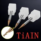 0,2 0,3 мм зацепление точность Концевая фреза фрезерные режущие инструменты для сталимедиалюминия микро карбида фреза Малый конец мельница