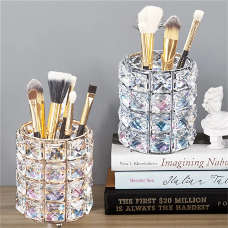 Европейская металлическая туба для хранения кистей макияжа карандаш бровей