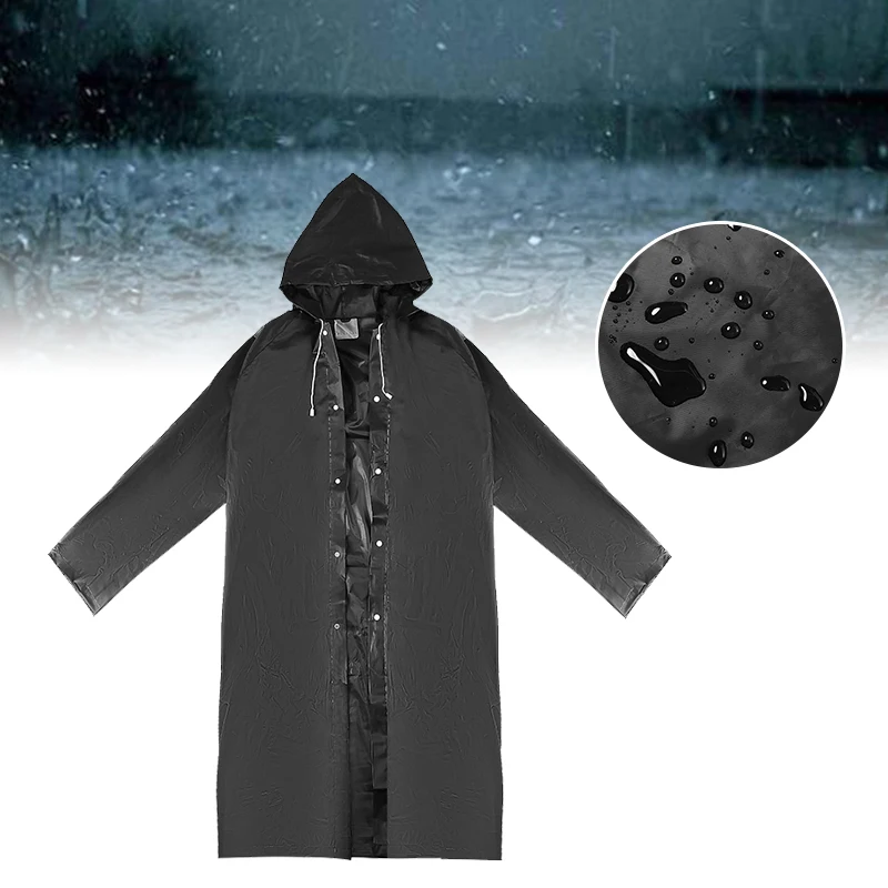 Плащ дождевик унисекс из ЭВА для взрослых стильный портативный плащ активного