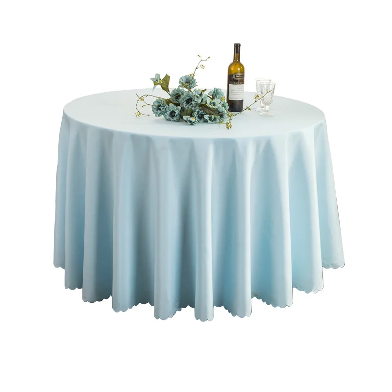 

Simple Modern Tablecloth Banquet Hotel Party Solid Color Decorative Tablecloth Household Dining Table Round Polyester Tablecloth