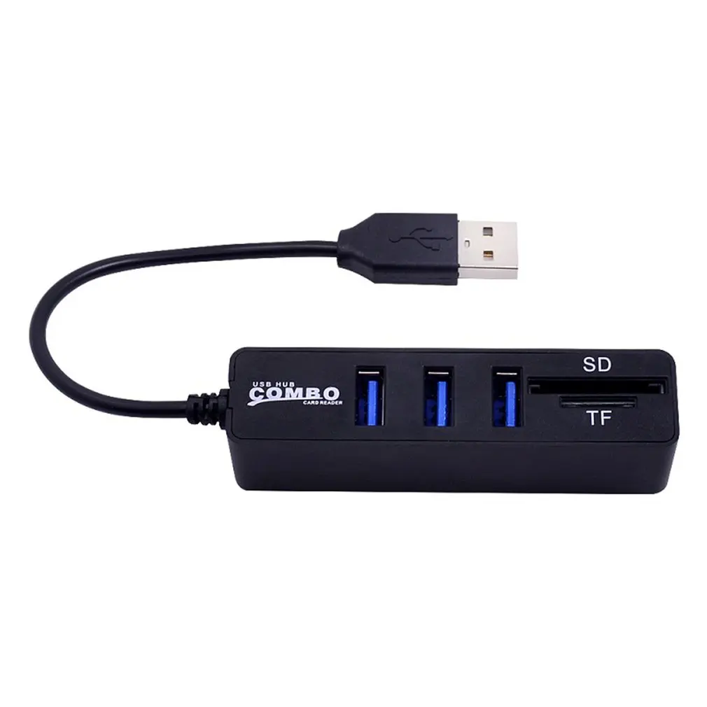 Micro USB Hub 2.0 Multi Ports Combo SD/TF Card Reader Splitter 3 Port usb Adapter For Computer Accessories | Компьютеры и офис