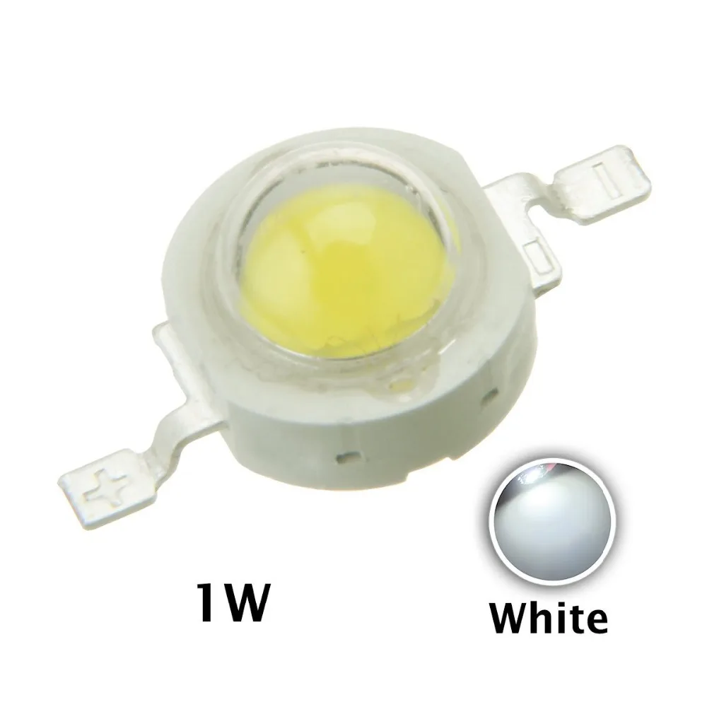 100 шт. 1 Вт Светодиодный источник светильник Красный Зеленый Синий Желтый