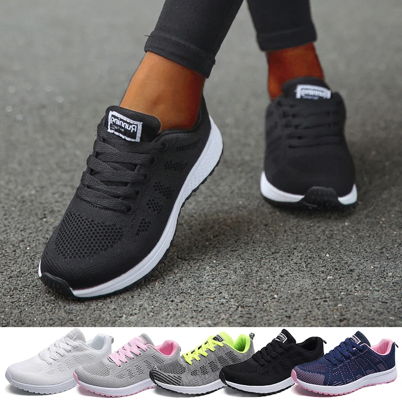 

X456 Shoes Women's Sneakers Casual Shoes Flats Air Mesh Breathable Trainers Ladies Shoes