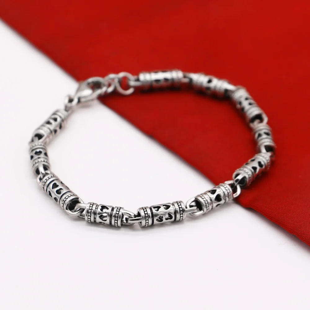 925 Thai silver chain Retro style men women bracelets noble wedding gift party fashion jewelry Christmas gifts | Украшения и