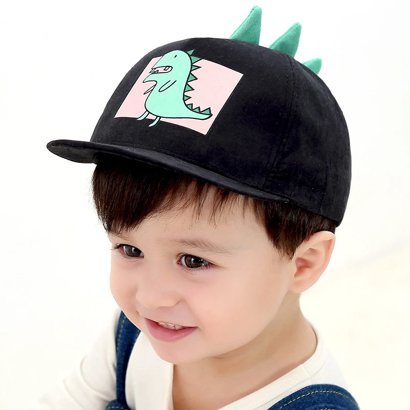 

Cartoon Dinosaur Baseball Cap Men and Women Baby Boy Girls Hip Hop Hats Black Pink Yellow Blue Khaki Children Hat