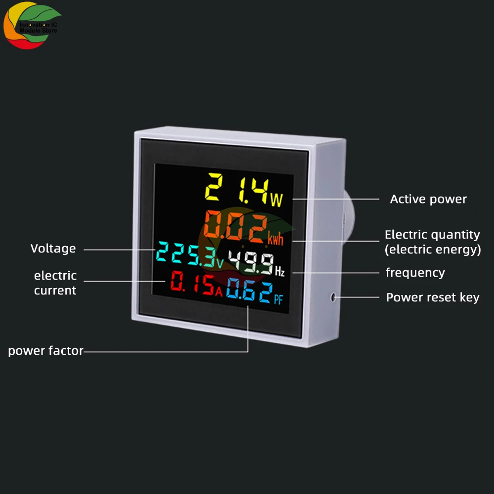 Цифровой измеритель мощности многофункциональный частоты с ЖК дисплеем А В для