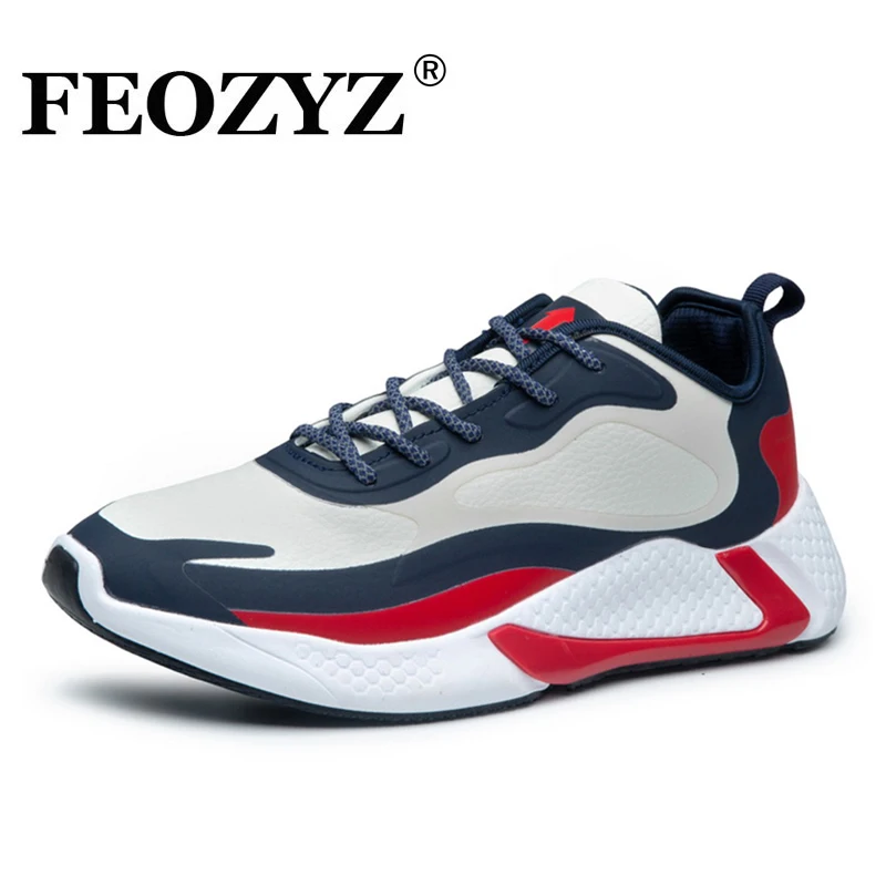 

FEOZYZ China Lastest Mens Trainers Low Top Lace Up No Brand Sneakers Chunky Men's Fashion Casual Gym Scarpe Uomo Athletic Shoes