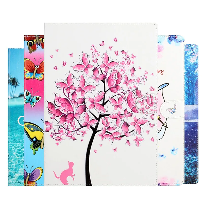 

3D Butterfly Printing For samsung Tab S5e T720 T725 10.5 2019 Cover for samsung Galaxy t720 t725 PU Leather Case + Film+Pen