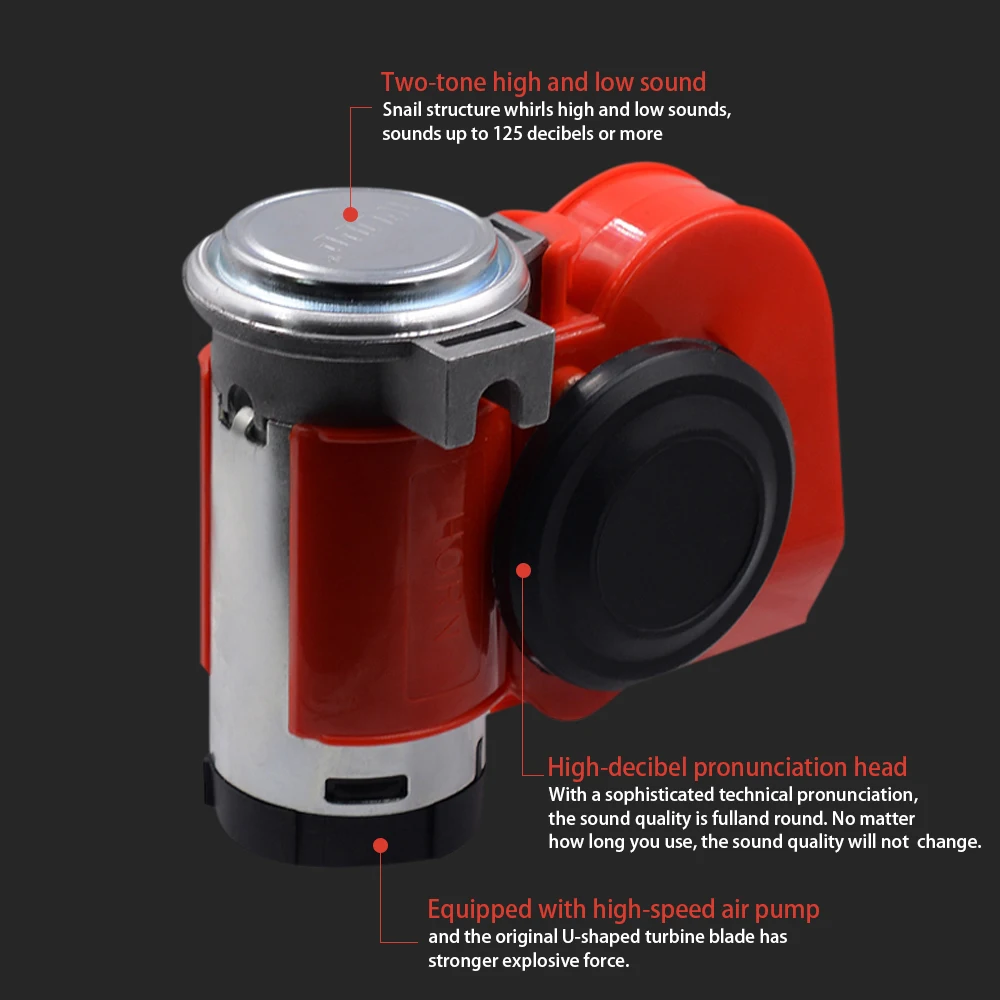 Супер громкий автомобильный рожковый насос 12 В для мотоцикла грузовика яхты