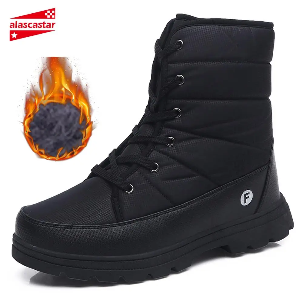 Новые Теплые мотоциклетные ботинки на плюшевом меху мужские байкерские осень и