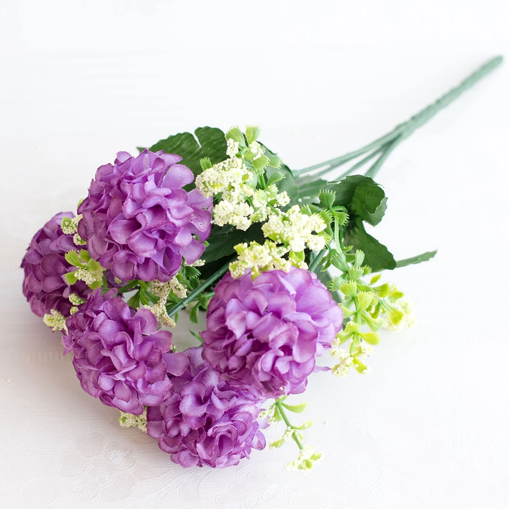 5 раздвоенных хризантем новый осенний искусственный цветок украшение