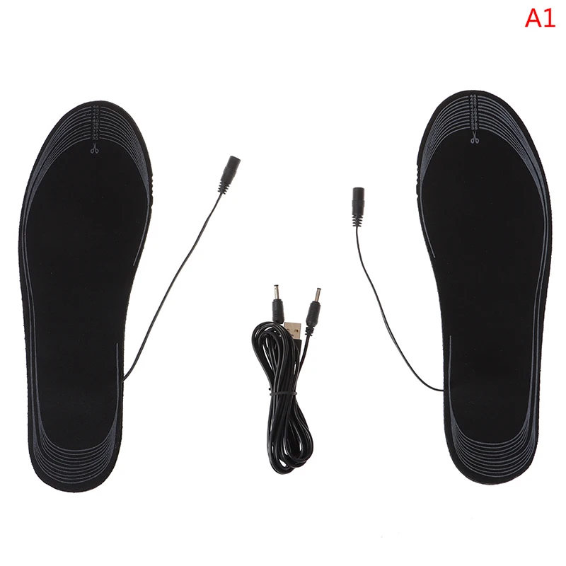 Стельки с подогревом для пеших прогулок велосипедов обуви стельки электрическим