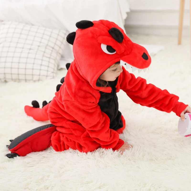 Детский Пижамный комбинезон с единорогом Фланелевая Пижама для детей 4 12