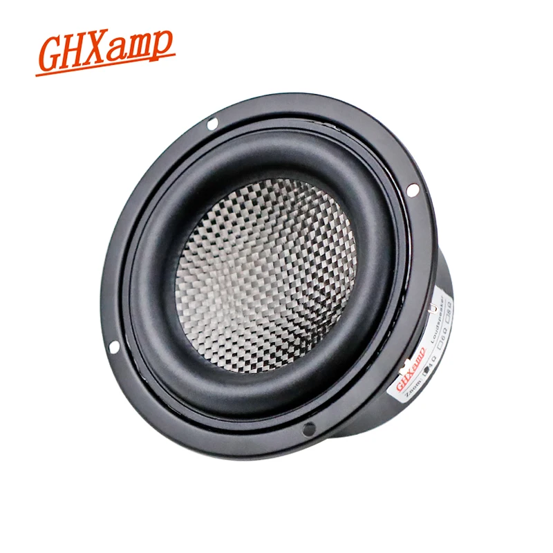 GHXAMP HIFI 4 дюймовый сабвуфер басовый динамик конус из углеродного волокна