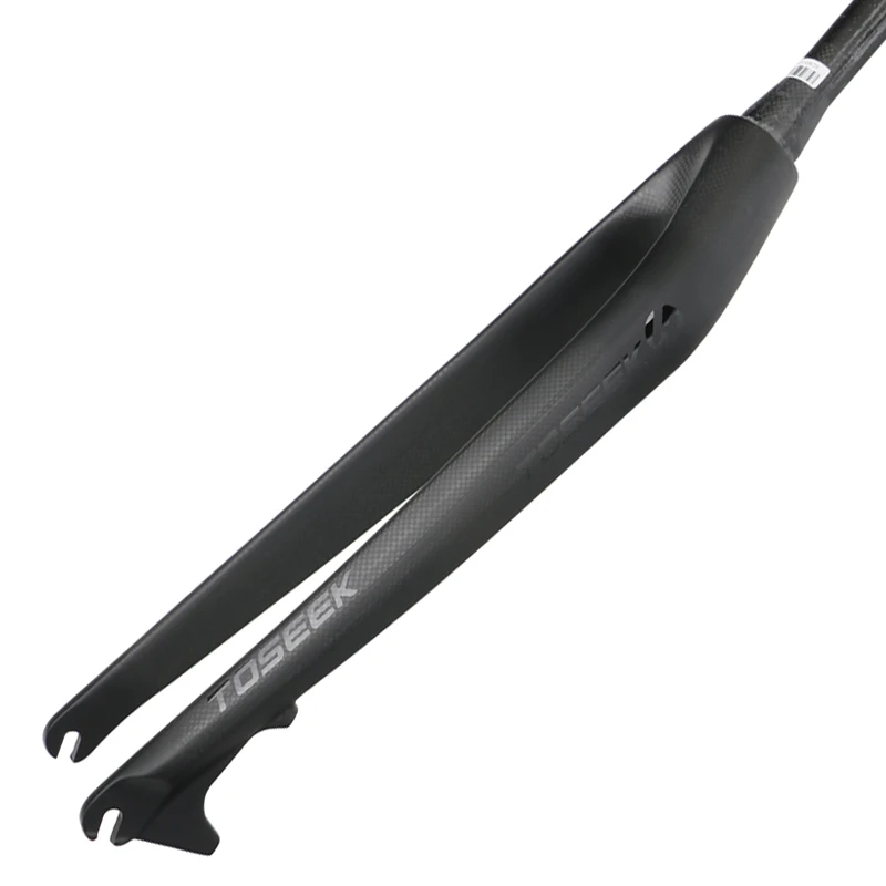 Велосипедная вилка TOSEEK из углеродного волокна коническая жесткая велосипедный
