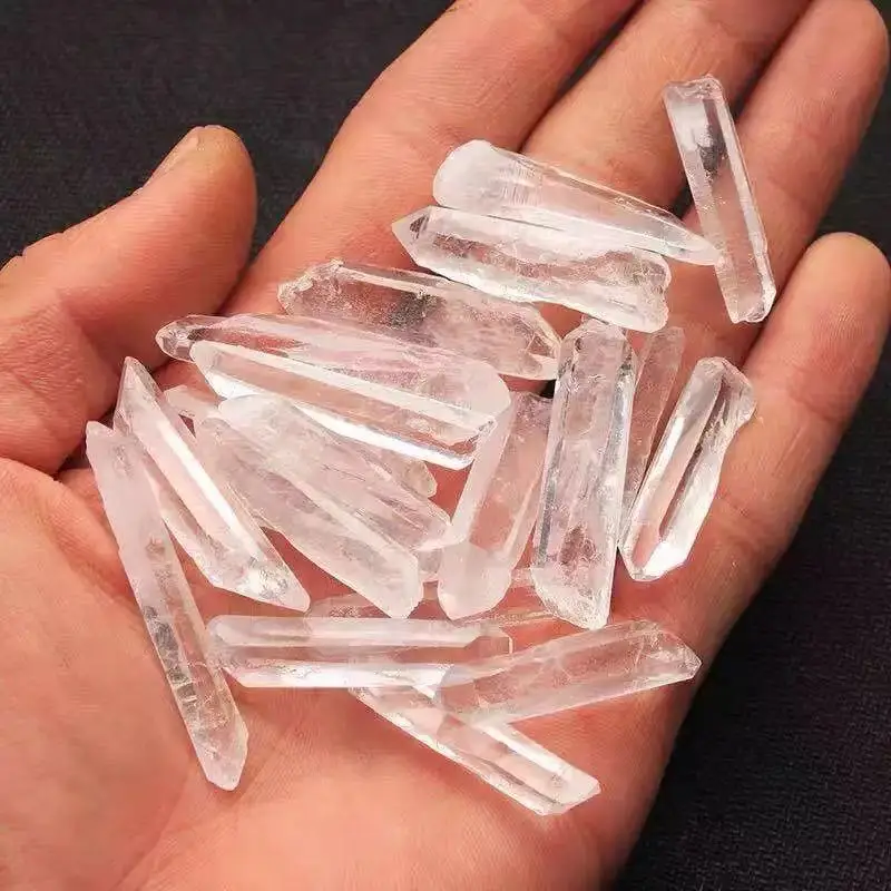 

100g Natural Gemstone Clear Quartz Point Healing Crystal Wand for Making Jewelry
