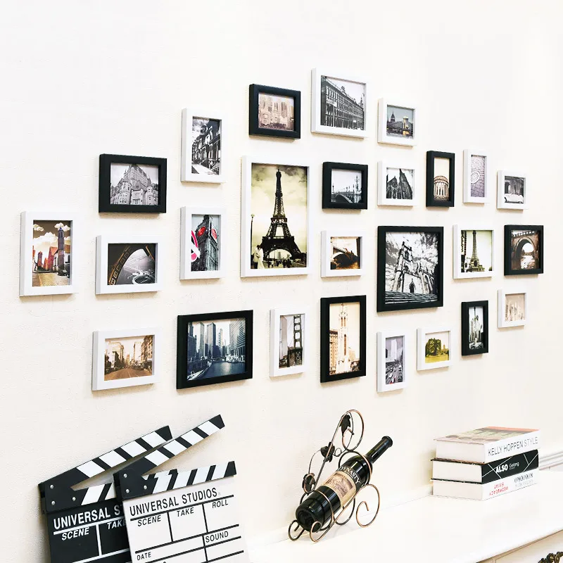 

Nordic Building Painting Photo Frame Living Room Decoration Modern Simple Background Bedroom Dining Room Rural Scenery Picture F