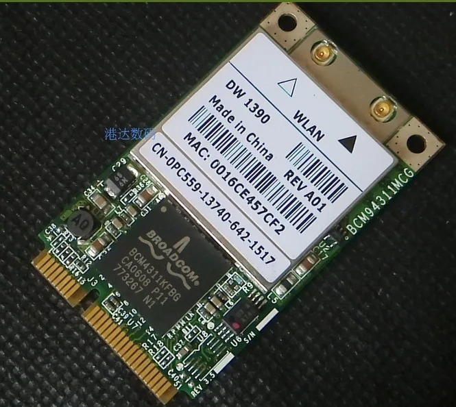 ,    Broadcom BCM4311 DW1390 MINI PCI-E  54