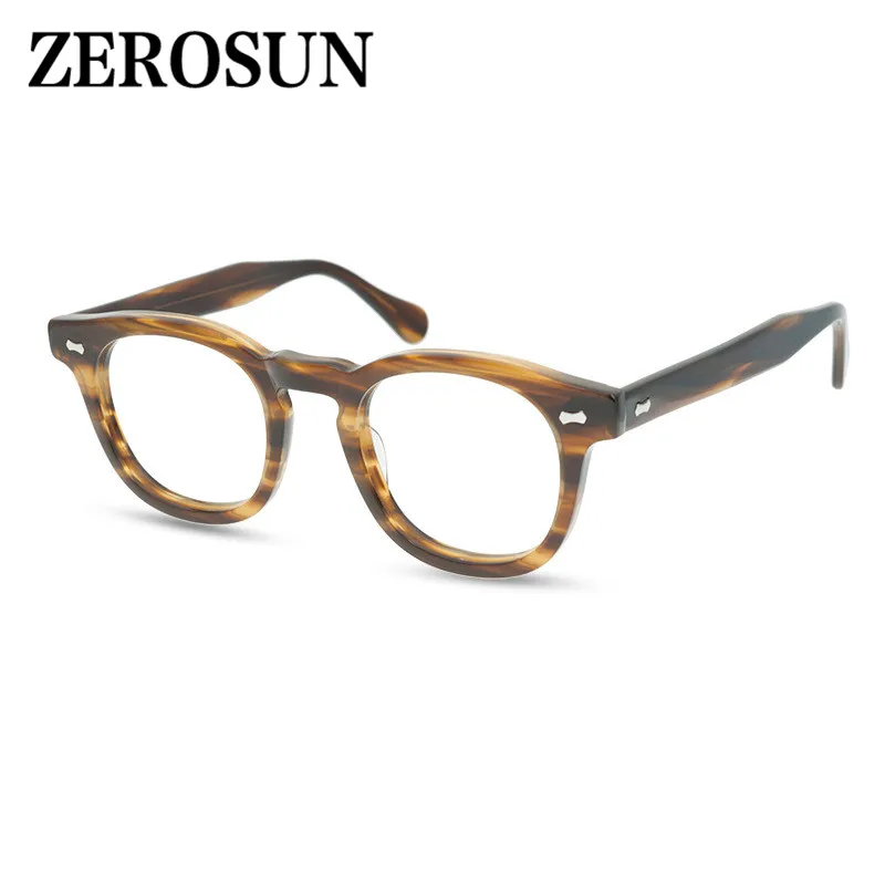 Zerosun Brand Eyeglasses Men Luxury High-end Acetate Glasses Frame Man Nerd Eyewear Optic Myopia Diopter Anti Blue Photochromic |
