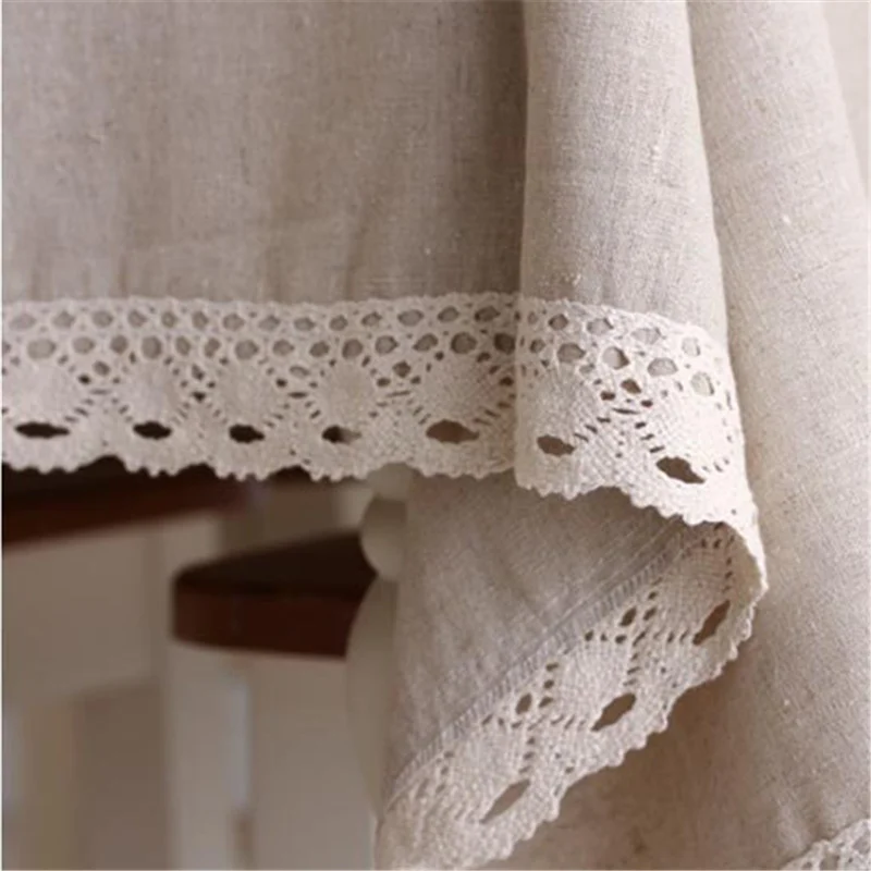 Однотонная простая льняная скатерть высокого качества японская столешница для