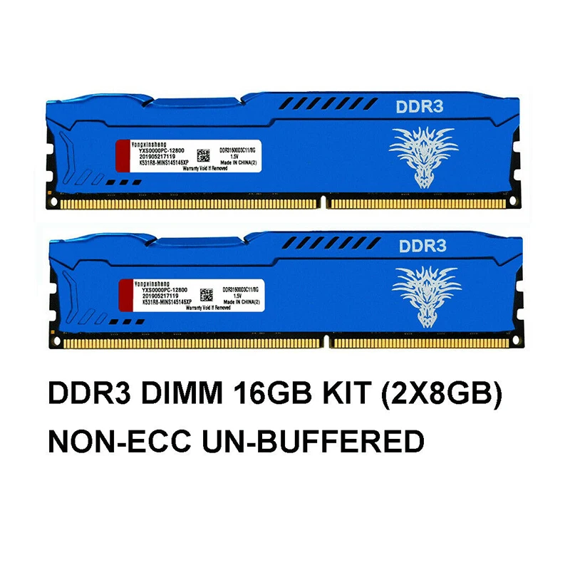 DDR3 4 ГБ 8 1600 МГц PC3-12800 240Pin CL11 DIMM для настольного компьютера охлаждения жилет памяти