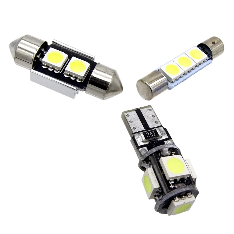 

1 Set High Quality Car Interior LED Light Fit for 2006-2012 Toyota RAV4 White Dome Trunk License Plate Light Auto Styling Parts