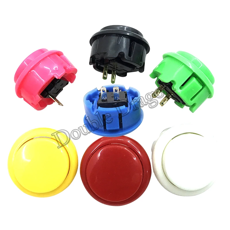 arcade machine button 30mm with microswitch high quality copy-obsf push buttons short version for fighting games cabinet | Спорт и