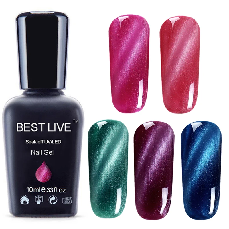 Лучший живой изумительный Магнитный Гель лак для ногтей замачиваемый УФ и