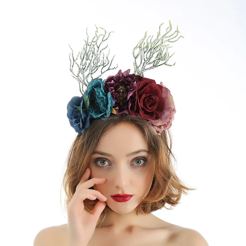 Женский свадебный венок с цветочной короной головная повязка головкой для