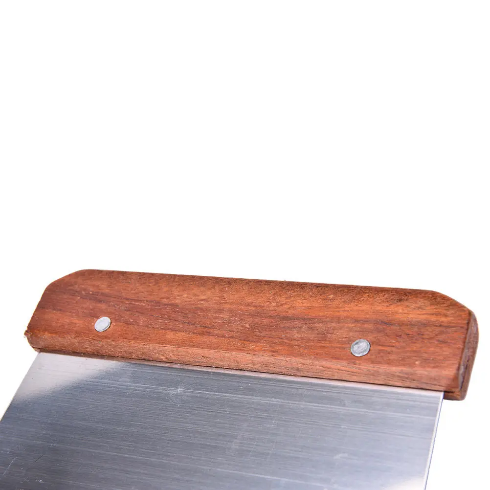 

Wood Handle Stainless Steel Pastry Chopper Baking Pasta Spatula Pastry Dough Scraper Tools