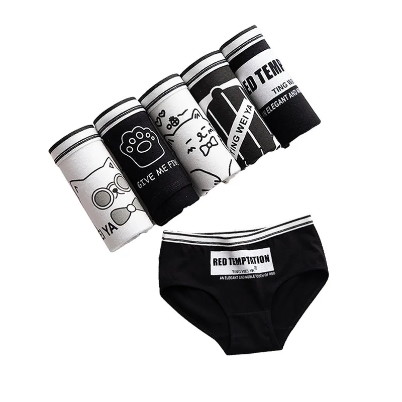 5 шт./лот новые трусы для женщин и девушек Нижнее белье из хлопка комфорт близко