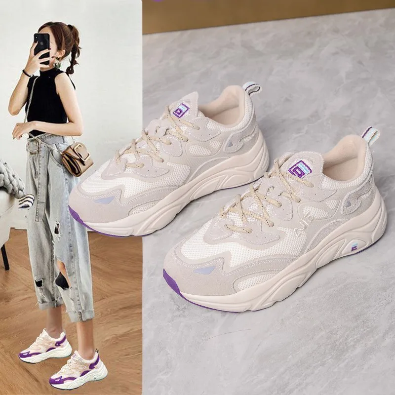 

Daddy shoes women's ins shoes women's shoes show feet small sports shoes2021 new spring trend students Korean versionof the wild