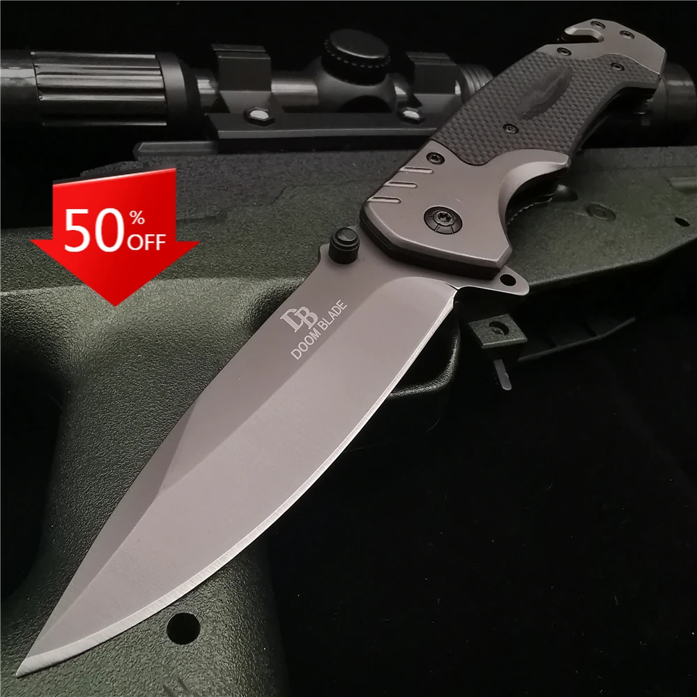 

23CM (9') 58HRC Folding Knife Pipe Cutter Pocket Knives G10 Handle Tactical Outdoor Survival Combat EDC Hunting Folding Knifes