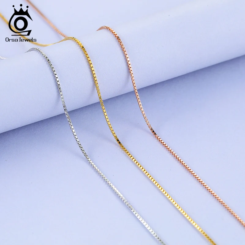 Оригинальная Регулируемая Серебряная Женская цепочка ORSA JEWELS итальянская