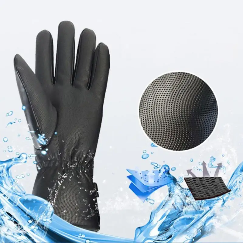 

1 pair Waterproof Hand Gloves Motorbike Motorcycle Heated Winter Warm Battery Electric Infared Heating Hand Warmer dropship