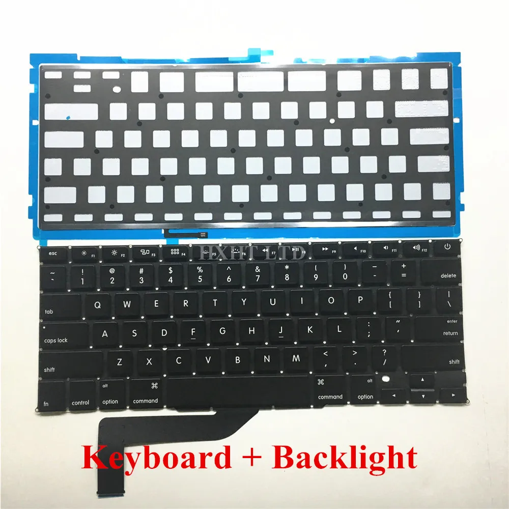 Новинка для Macbook Pro 15 &quotRetina A1398 клавиатура с подсветкой США Английский макет ME664