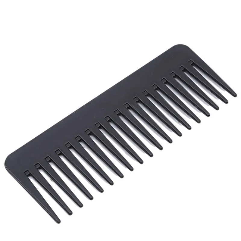 

1PC Wide Tooth Comb Black ABS Plastic Heat-resistant Large Wide Tooth Comb For Hair Styling Tool