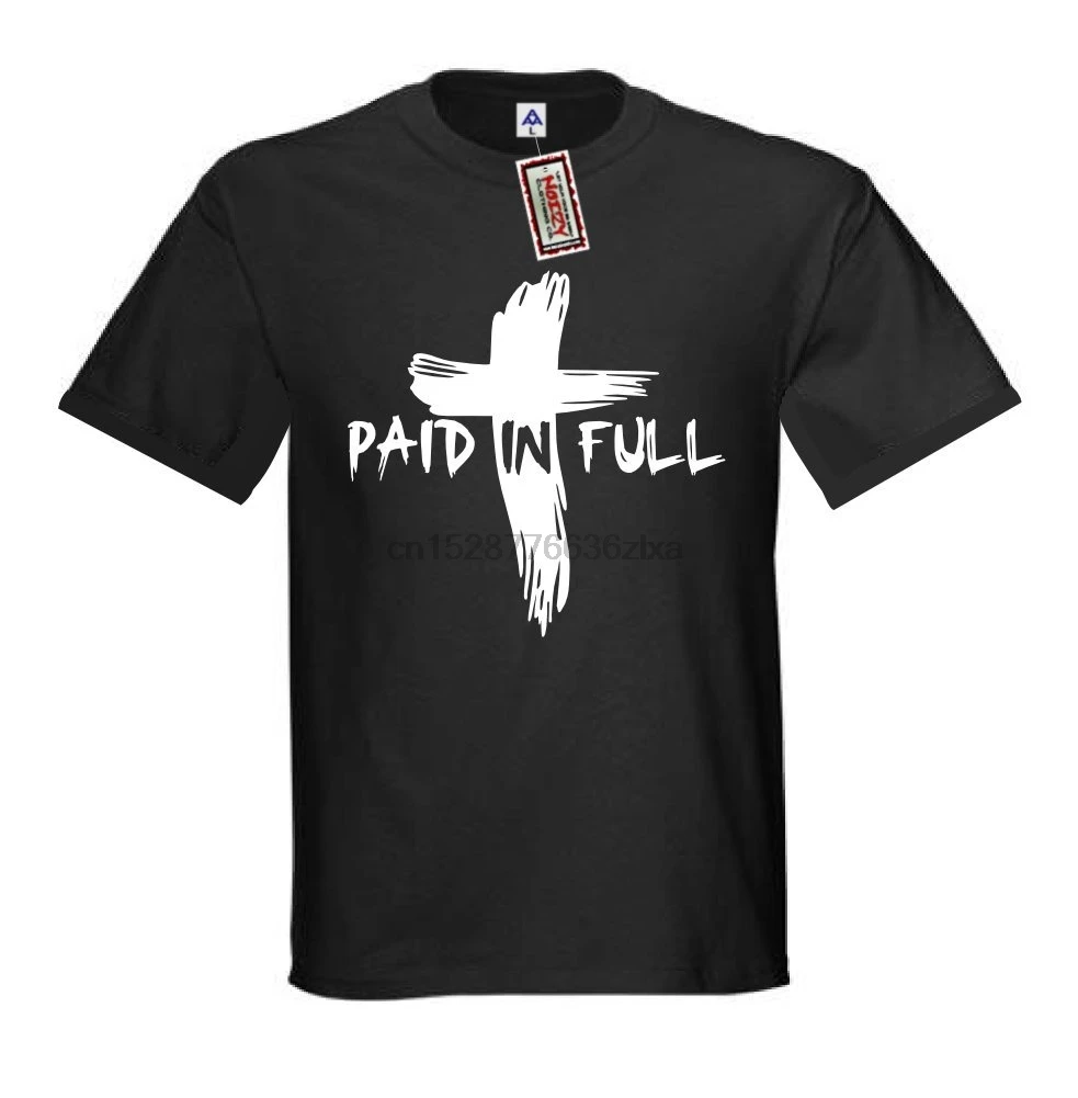 Noizy Clothing Co. Paid in Full - Bloody Cross Christian Shirt черная религиозная Футболка (2) купить по
