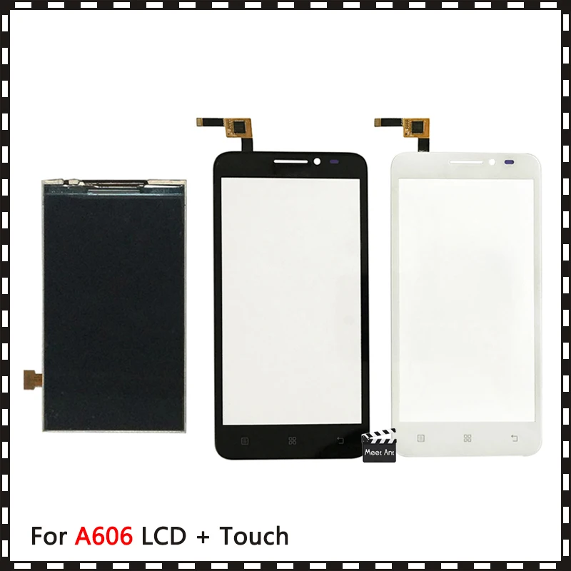 Высокое качество 5 0 &quotдля Lenovo A606 ЖК-дисплей с сенсорным экраном дигитайзер