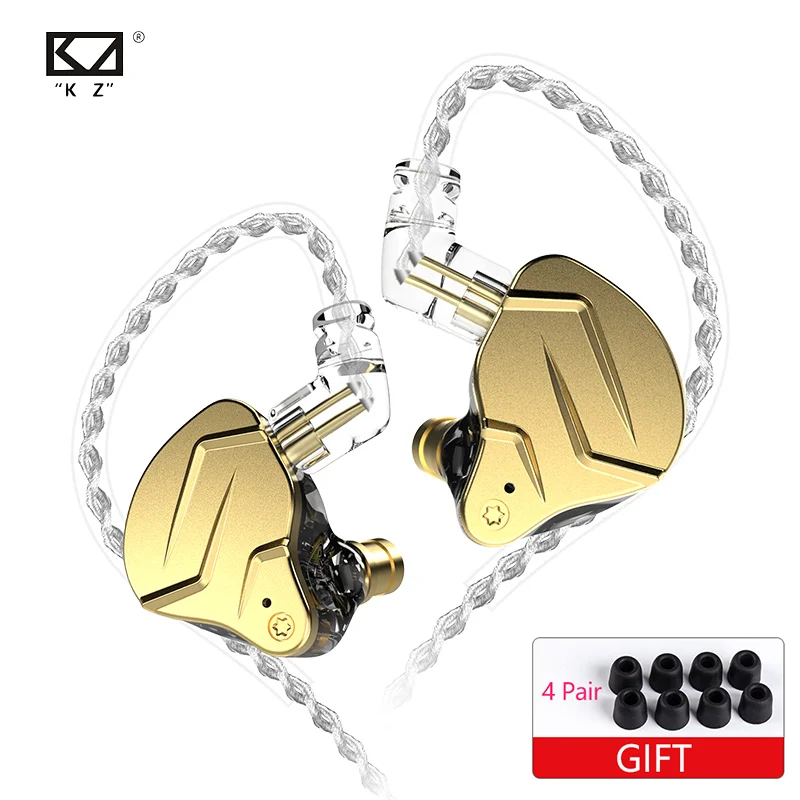 Гибридные наушники вкладыши KZ ZSN PRO X 1BA + 1DD Hi Fi DJ монитор спортивные для бега ZSX ZS10