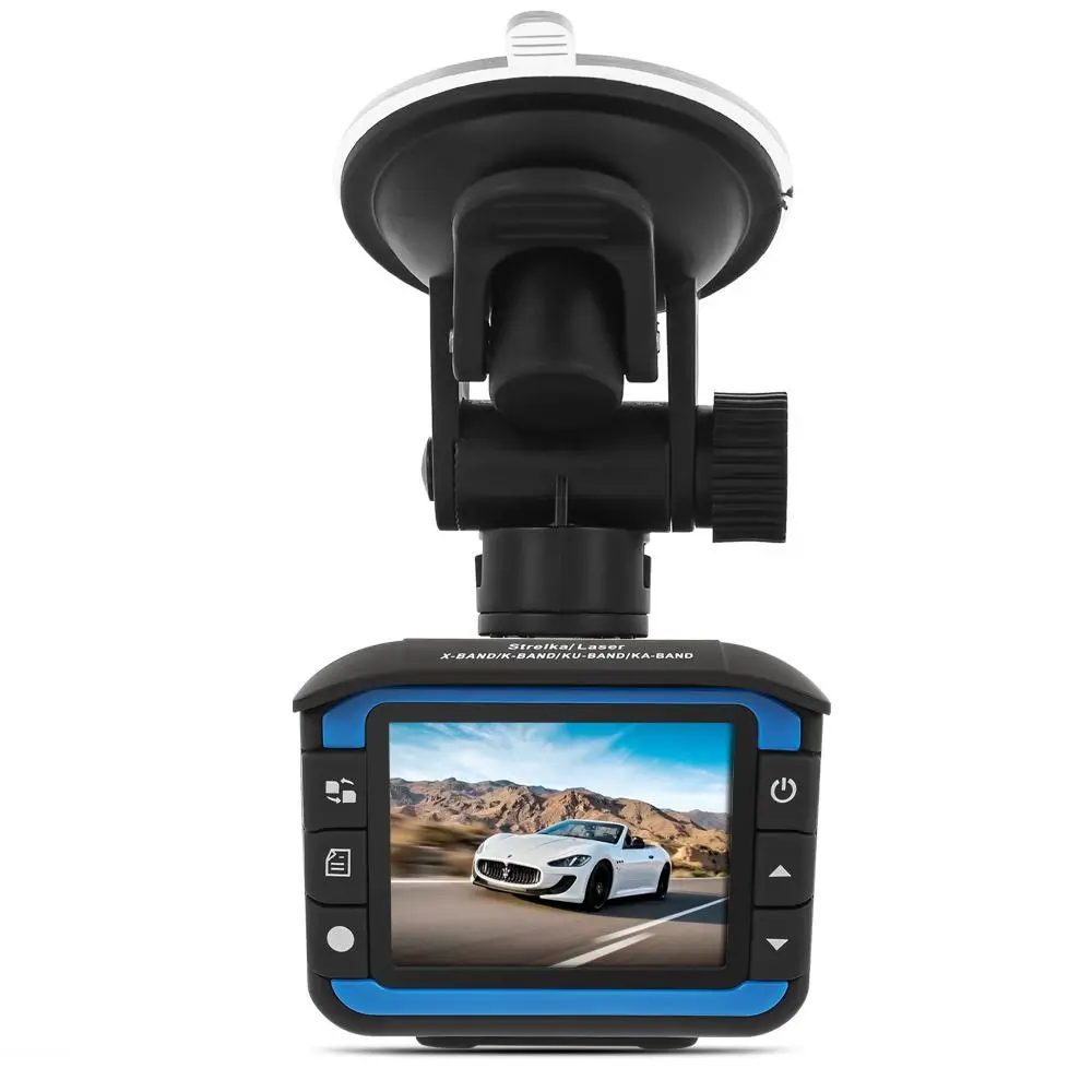 Видеорегистратор автомобильный VG3 2 в 1 с антирадаром и голосовым оповещением на