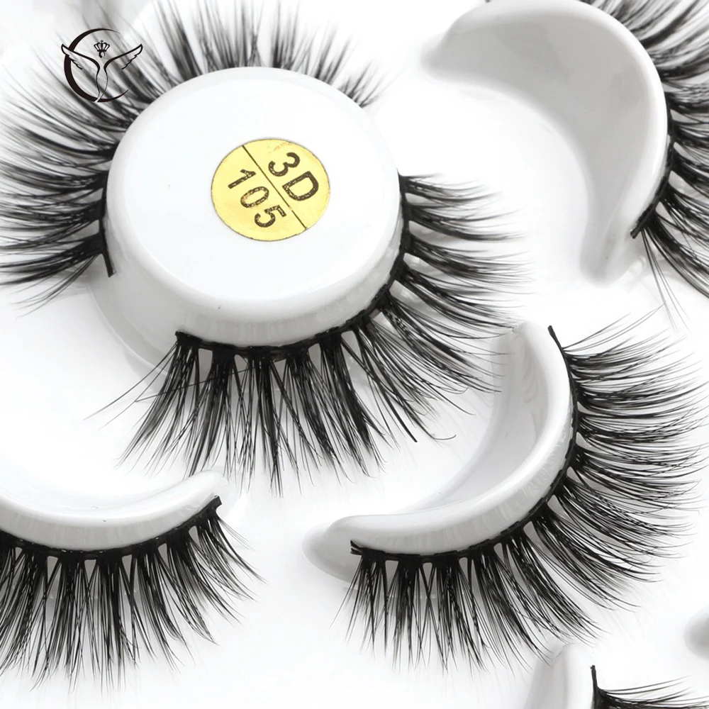 Mink eyelashes 3d mink hair eyelashes10 pairs long makeup 3d faux nature fake lashes extension false eyelashes Wholesale(10P
