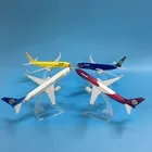 16 см сплав металла тайский NOK B737 Air Airlines Boeing 737 Airways модель самолета l w стенд самолет подарок желтыйсинийфиолетовый
