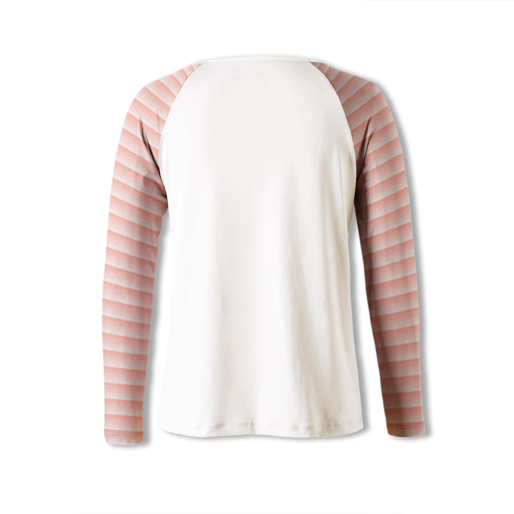 Демисезонная женская ночная рубашка с длинным рукавом и надписью|Кофты для сна| |