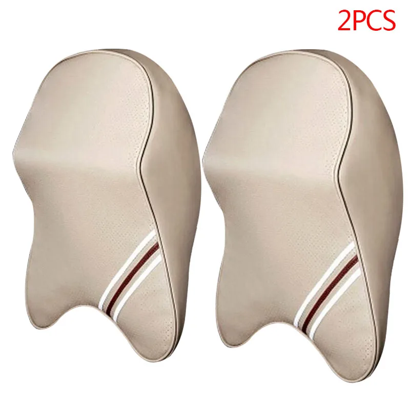 Подушка для автомобильного подголовника из ПУ кожи подушка шеи хлопка с эффектом