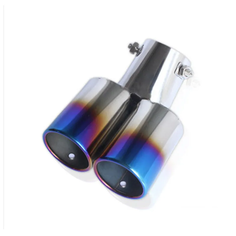 Автомобильный Круглый глушитель выхлопной трубы наконечник из нержавеющей