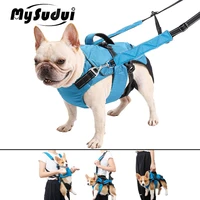 4 in 1 pet dog backpack harness and leash set soft reflective shoulder dog travel carrier for small dogs handbag outdoor walking