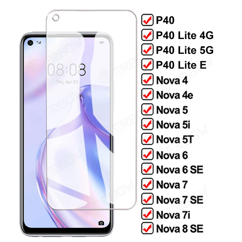 Защитное стекло 11D закаленное для Huawei P40 Lite E Nova 6 7 8 SE 4 4e 5 5T 5i 7i | Мобильные телефоны